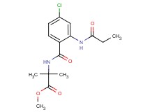 methyl 2-{[4-chloro-2-(propionylamino)benzoyl]amino}-2-methylpropanoate