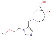 4-(hydroxymethyl)-1-{[1-(2-methoxyethyl)-1H-imidazol-5-yl]methyl}-4-azepanol