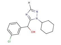 (3-chlorophenyl)(1-cyclohexyl-1H-1,2,4-triazol-5-yl)methanol