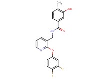 N-{[2-(3,4-difluorophenoxy)pyridin-3-yl]methyl}-3-hydroxy-4-methylbenzamide