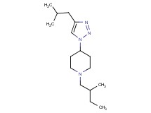 4-(4-isobutyl-1H-1,2,3-triazol-1-yl)-1-(2-methylbutyl)piperidine