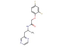 2-(2,4-difluorophenoxy)-N-[1-methyl-2-(2-pyrazinyl)ethyl]acetamide