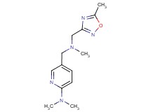 N,N-dimethyl-5-({methyl[(5-methyl-1,2,4-oxadiazol-3-yl)methyl]amino}methyl)pyridin-2-amine