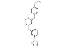 2-(4-methoxybenzyl)-4-[3-(1H-pyrazol-1-yl)benzyl]morpholine