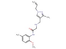 2-{[(1-allyl-3-methyl-1H-pyrazol-4-yl)methyl]amino}-N-(2-methoxy-5-methylphenyl)acetamide