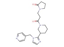 1-(3-oxo-3-{3-[1-(pyridin-4-ylmethyl)-1H-imidazol-2-yl]piperidin-1-yl}propyl)pyrrolidin-2-one