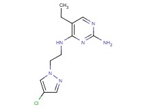 N~4~-[2-(4-chloro-1H-pyrazol-1-yl)ethyl]-5-ethylpyrimidine-2,4-diamine