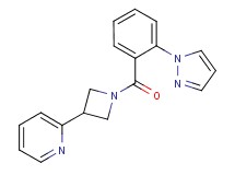 2-{1-[2-(1H-pyrazol-1-yl)benzoyl]azetidin-3-yl}pyridine