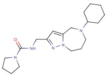 N-[(5-cyclohexyl-5,6,7,8-tetrahydro-4H-pyrazolo[1,5-a][1,4]diazepin-2-yl)methyl]pyrrolidine-1-carboxamide