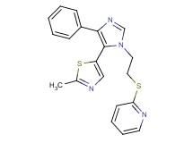 2-({2-[5-(2-methyl-1,3-thiazol-5-yl)-4-phenyl-1H-imidazol-1-yl]ethyl}thio)pyridine