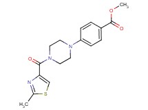 methyl 4-{4-[(2-methyl-1,3-thiazol-4-yl)carbonyl]-1-piperazinyl}benzoate