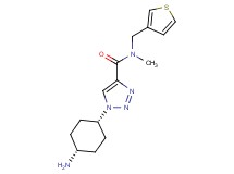 1-(cis-4-aminocyclohexyl)-N-methyl-N-(3-thienylmethyl)-1H-1,2,3-triazole-4-carboxamide