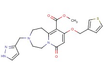 methyl 7-oxo-3-(1H-pyrazol-3-ylmethyl)-9-(3-thienylmethoxy)-1,2,3,4,5,7-hexahydropyrido[1,2-d][1,4]diazepine-10-carboxylate