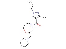 4-[(3-methyl-1-propyl-1H-pyrazol-4-yl)carbonyl]-2-(1-piperidinylmethyl)-1,4-oxazepane