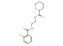 N-{2-[(2-chlorobenzoyl)amino]ethyl}tetrahydro-2H-pyran-2-carboxamide