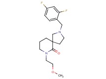 2-(2,4-difluorobenzyl)-7-(2-methoxyethyl)-2,7-diazaspiro[4.5]decan-6-one