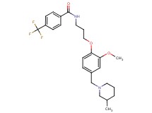 N-(3-{2-methoxy-4-[(3-methyl-1-piperidinyl)methyl]phenoxy}propyl)-4-(trifluoromethyl)benzamide