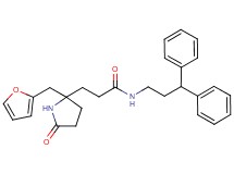 N-(3,3-diphenylpropyl)-3-[2-(2-furylmethyl)-5-oxo-2-pyrrolidinyl]propanamide