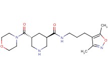 (3R*,5R*)-N-[3-(3,5-dimethylisoxazol-4-yl)propyl]-5-(morpholin-4-ylcarbonyl)piperidine-3-carboxamide