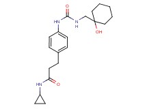 N-cyclopropyl-3-{4-[({[(1-hydroxycyclohexyl)methyl]amino}carbonyl)amino]phenyl}propanamide