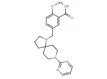 2-methoxy-5-{[8-(2-pyrimidinyl)-1,8-diazaspiro[4.5]dec-1-yl]methyl}benzoic acid