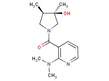 (3R*,4R*)-1-{[2-(dimethylamino)-3-pyridinyl]carbonyl}-3,4-dimethyl-3-pyrrolidinol