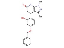 4-[4-(benzyloxy)-2-hydroxyphenyl]-1,3-dimethyl-1,4,5,7-tetrahydro-6H-pyrazolo[3,4-b]pyridin-6-one