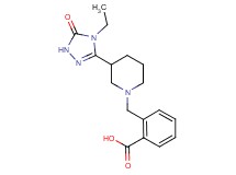 2-{[3-(4-ethyl-5-oxo-4,5-dihydro-1H-1,2,4-triazol-3-yl)piperidin-1-yl]methyl}benzoic acid