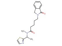 N-methyl-5-(1-oxo-1,3-dihydro-2H-isoindol-2-yl)-N-[1-(1,3-thiazol-2-yl)ethyl]pentanamide