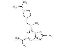 5-isopropyl-N-[(1-isopropyl-3-pyrrolidinyl)methyl]-N,2-dimethylpyrazolo[1,5-a]pyrimidin-7-amine