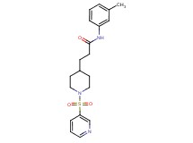 N-(3-methylphenyl)-3-[1-(3-pyridinylsulfonyl)-4-piperidinyl]propanamide