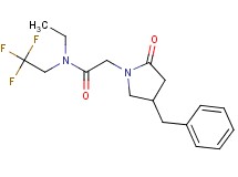 2-(4-benzyl-2-oxopyrrolidin-1-yl)-N-ethyl-N-(2,2,2-trifluoroethyl)acetamide