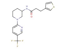3-(3-thienyl)-N-{1-[5-(trifluoromethyl)-2-pyridinyl]-3-piperidinyl}propanamide