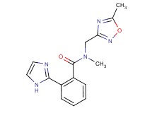 2-(1H-imidazol-2-yl)-N-methyl-N-[(5-methyl-1,2,4-oxadiazol-3-yl)methyl]benzamide