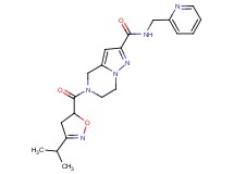 5-[(3-isopropyl-4,5-dihydroisoxazol-5-yl)carbonyl]-N-(pyridin-2-ylmethyl)-4,5,6,7-tetrahydropyrazolo[1,5-a]pyrazine-2-carboxamide