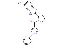 6-methyl-2-{1-[(1-phenyl-1H-pyrazol-4-yl)carbonyl]-2-pyrrolidinyl}-1H-benzimidazole