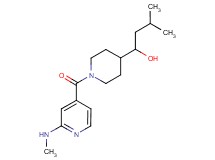 3-methyl-1-{1-[2-(methylamino)isonicotinoyl]-4-piperidinyl}-1-butanol