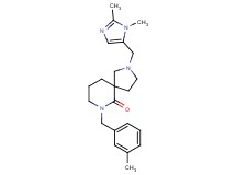 2-[(1,2-dimethyl-1H-imidazol-5-yl)methyl]-7-(3-methylbenzyl)-2,7-diazaspiro[4.5]decan-6-one