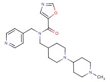 N-[(1'-methyl-1,4'-bipiperidin-4-yl)methyl]-N-(pyridin-4-ylmethyl)-1,3-oxazole-5-carboxamide