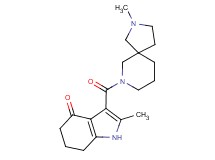 2-methyl-3-[(2-methyl-2,7-diazaspiro[4.5]dec-7-yl)carbonyl]-1,5,6,7-tetrahydro-4H-indol-4-one