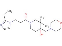 1-[3-(2-ethyl-1H-imidazol-1-yl)propanoyl]-3,3-dimethyl-4-(morpholin-4-ylmethyl)piperidin-4-ol