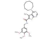 4-(1-azocanyl)-5-methyl-N-(3,4,5-trimethoxybenzyl)thieno[2,3-d]pyrimidine-6-carboxamide