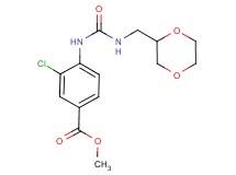 methyl 3-chloro-4-({[(1,4-dioxan-2-ylmethyl)amino]carbonyl}amino)benzoate