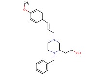 2-{1-benzyl-4-[(2E)-3-(4-methoxyphenyl)-2-propen-1-yl]-2-piperazinyl}ethanol
