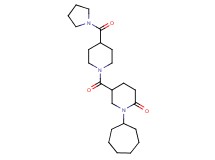 1-cycloheptyl-5-{[4-(1-pyrrolidinylcarbonyl)-1-piperidinyl]carbonyl}-2-piperidinone