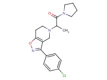 3-(4-chlorophenyl)-5-(1-methyl-2-oxo-2-pyrrolidin-1-ylethyl)-4,5,6,7-tetrahydroisoxazolo[4,5-c]pyridine