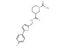 1-acetyl-N-{[5-(4-fluorophenyl)-2-furyl]methyl}-3-piperidinecarboxamide