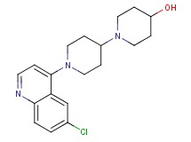 1'-(6-chloro-4-quinolinyl)-1,4'-bipiperidin-4-ol