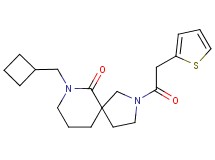 7-(cyclobutylmethyl)-2-(2-thienylacetyl)-2,7-diazaspiro[4.5]decan-6-one