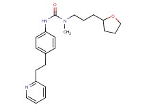 N-methyl-N'-[4-(2-pyridin-2-ylethyl)phenyl]-N-[3-(tetrahydrofuran-2-yl)propyl]urea